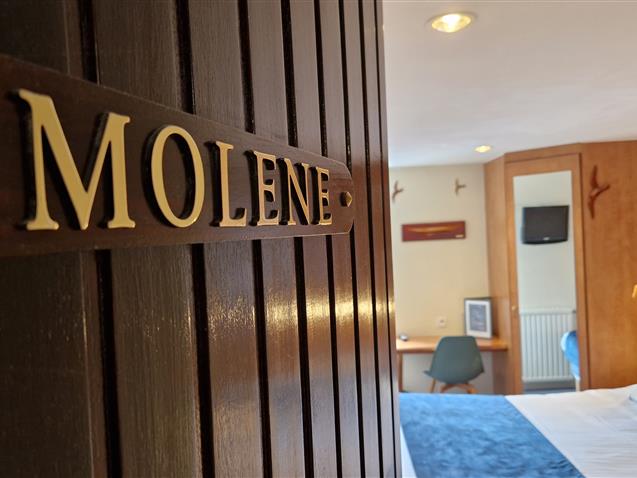 Chambre n°7 MOLENE 2ème étage, Lit 160, (10,65m²) - Hôtel Le Marin Auray